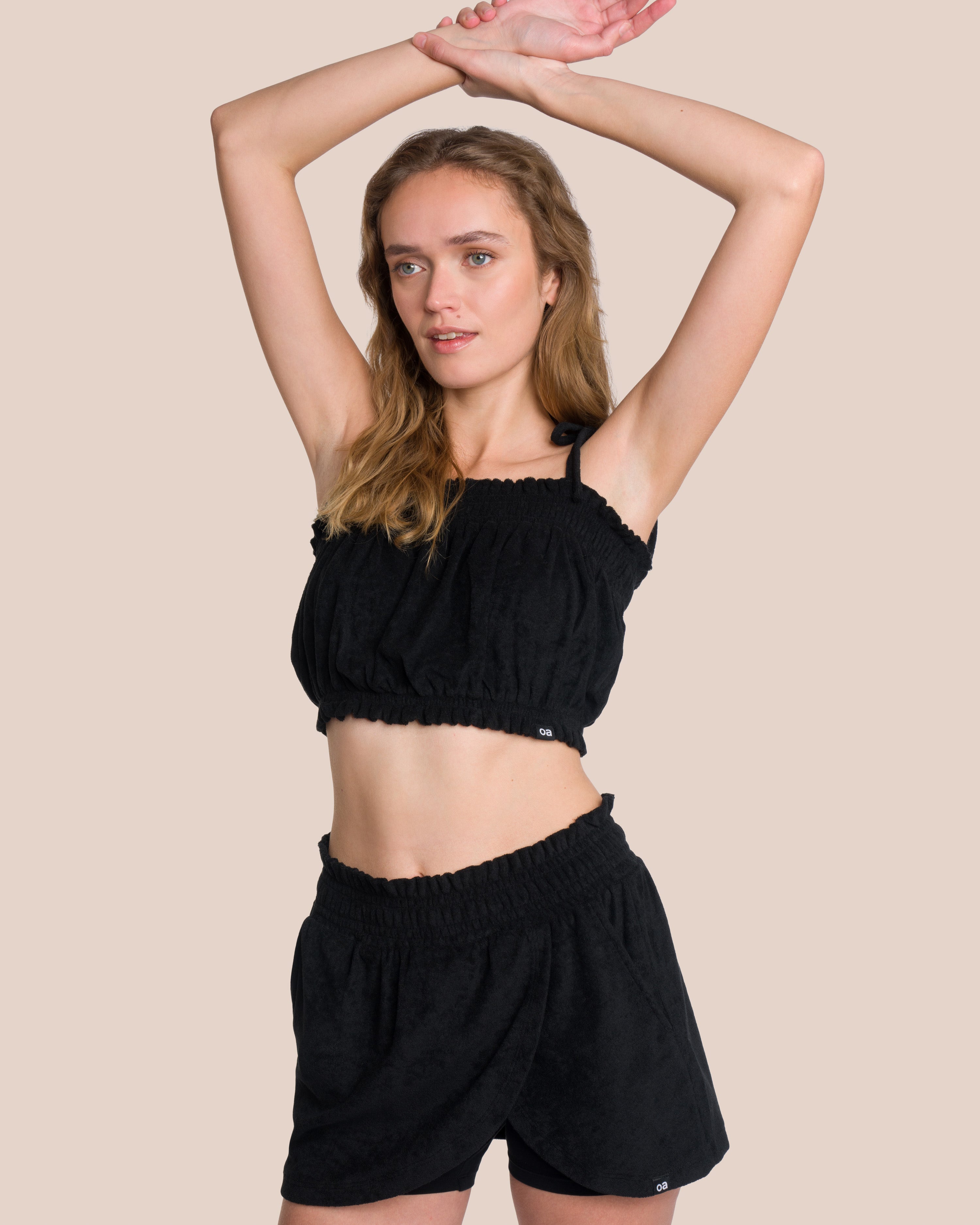 Black skort set best sale