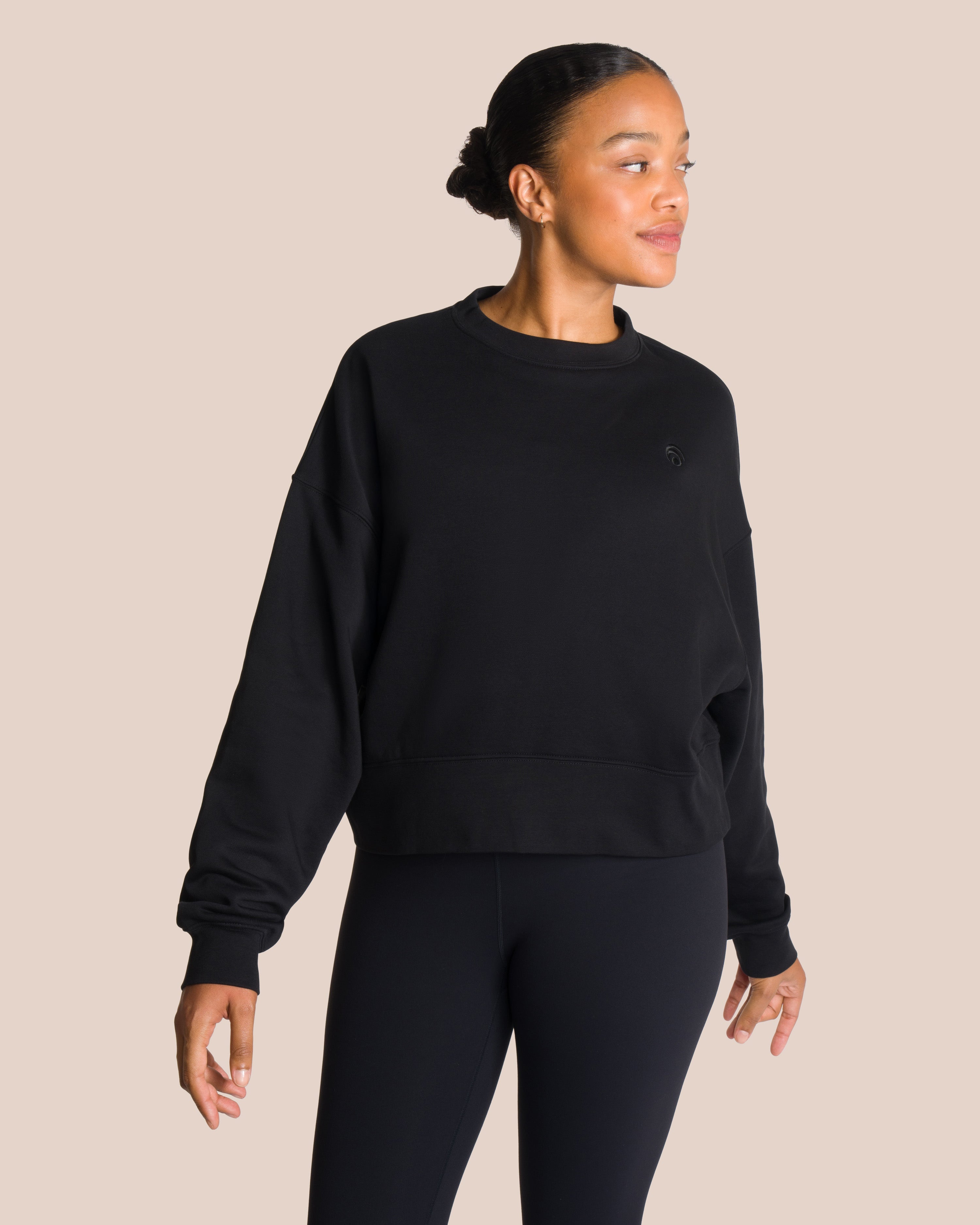 Black sweatshirt women deals