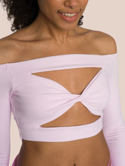 Three-Piece Cut Out Shirt Set Deluxe - California Rose