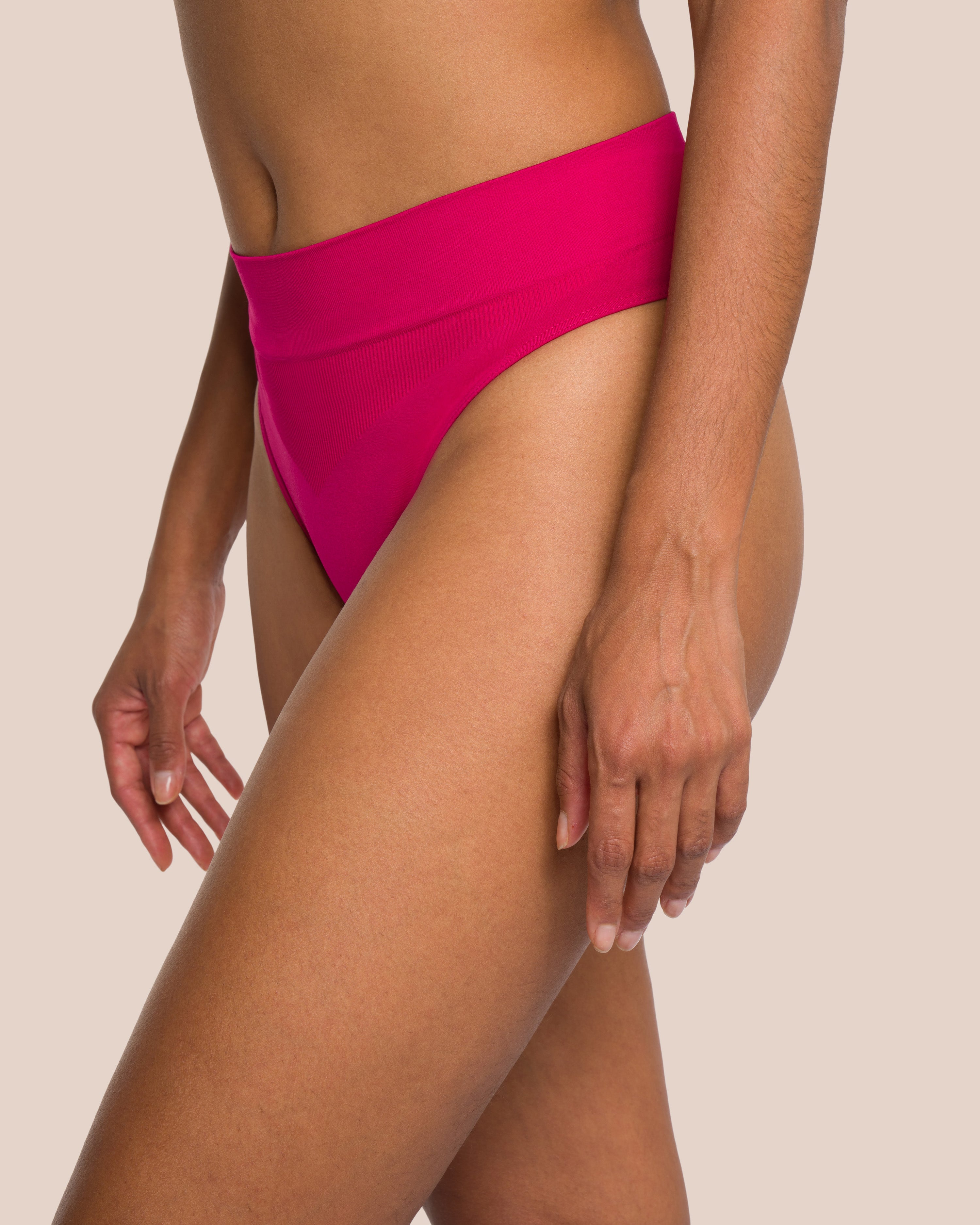 Moana Sculpting Thong Set - Deep Magenta