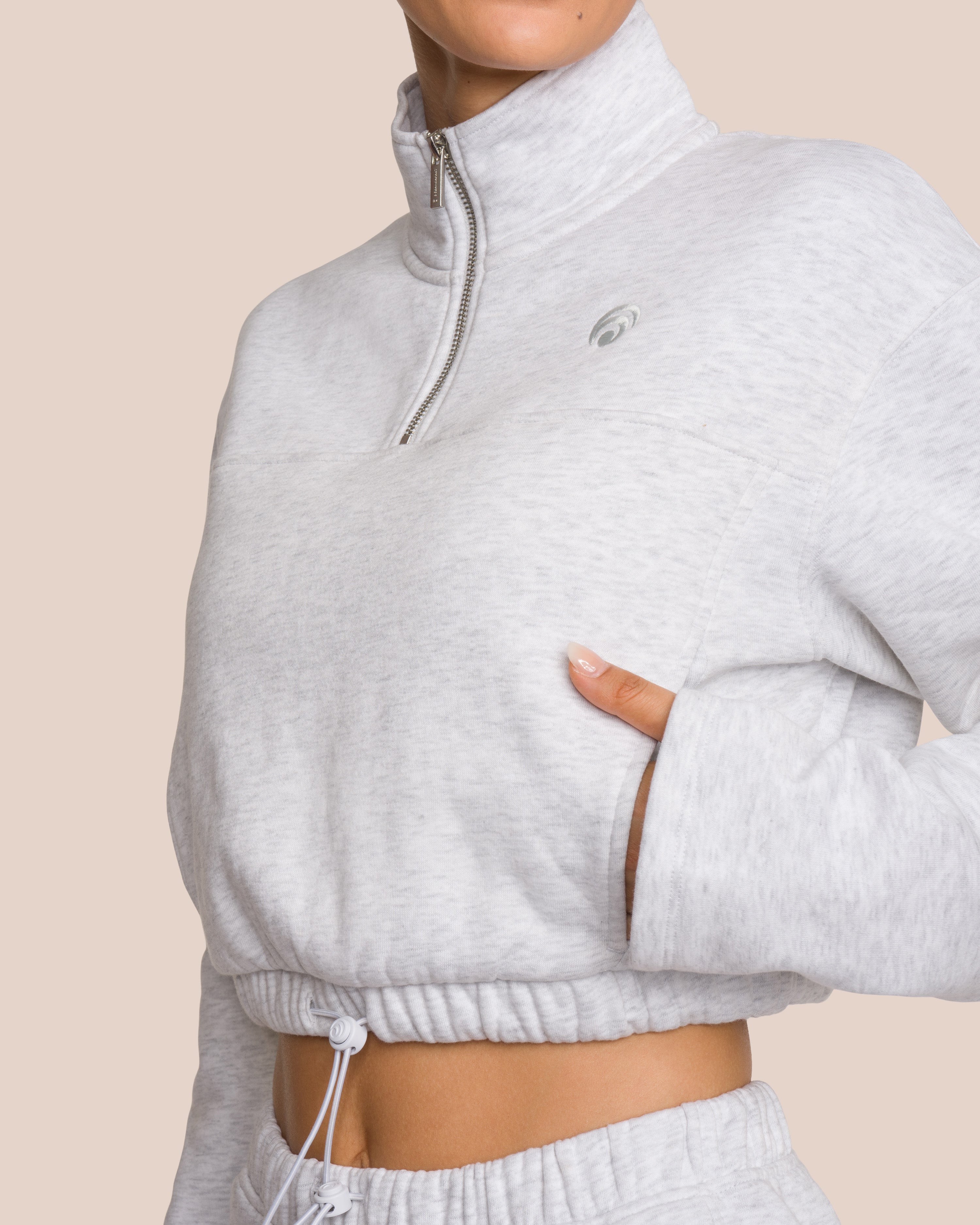 Belle Sweater Set - Light Grey Melange