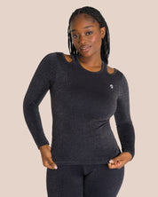 Stella Flared Longsleeve Set - Black