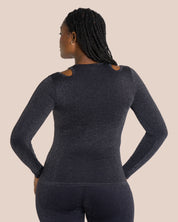 Stella Flared Longsleeve Set - Black