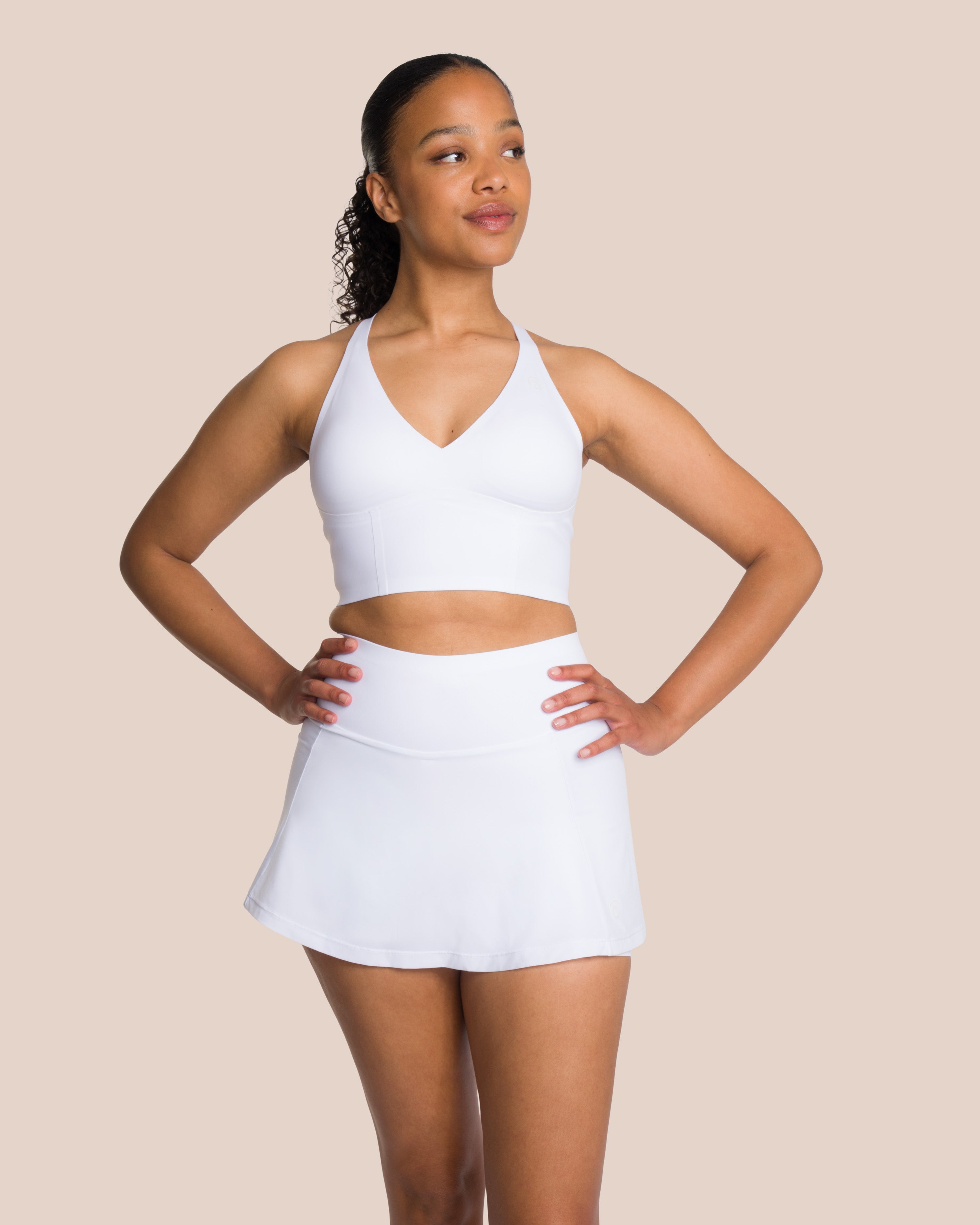 All white skirt set hotsell