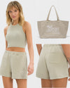 Ivy Sky Short Bag Set Deluxe - Dove Grey