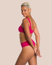 Moana Sculpting Thong Set - Deep Magenta