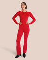 Stella Flared Longsleeve Set - Candy Red