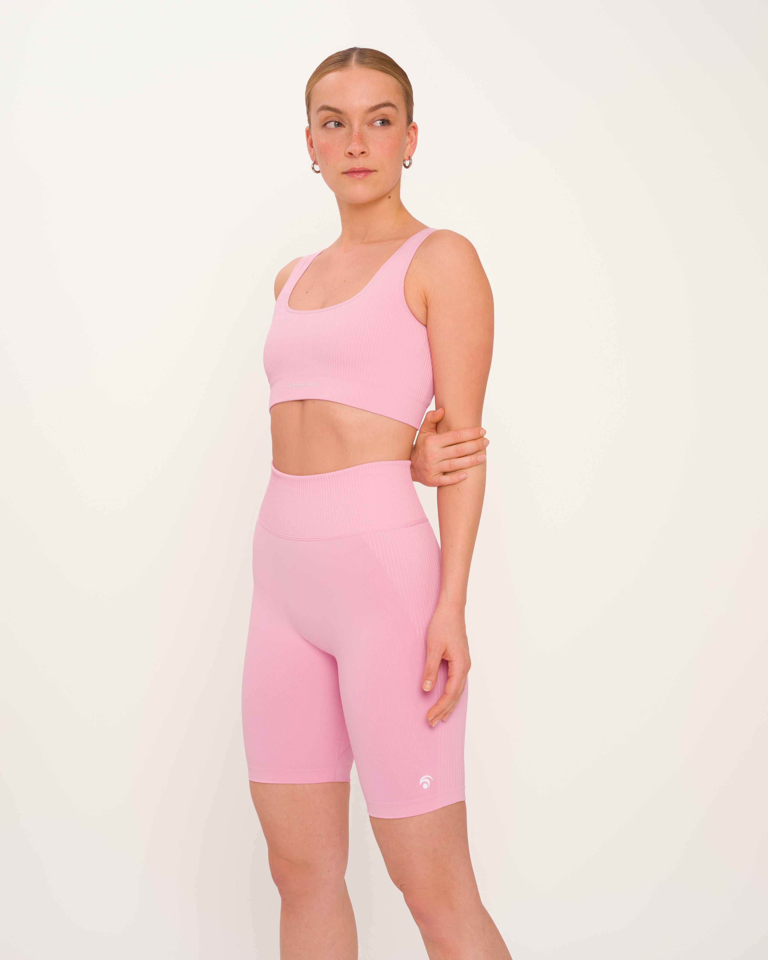 Ribbed pink oceans apart workout gym outlet set outfit